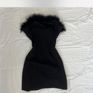 Nordstrom Black Off-the-Shoulder Sheath Dress